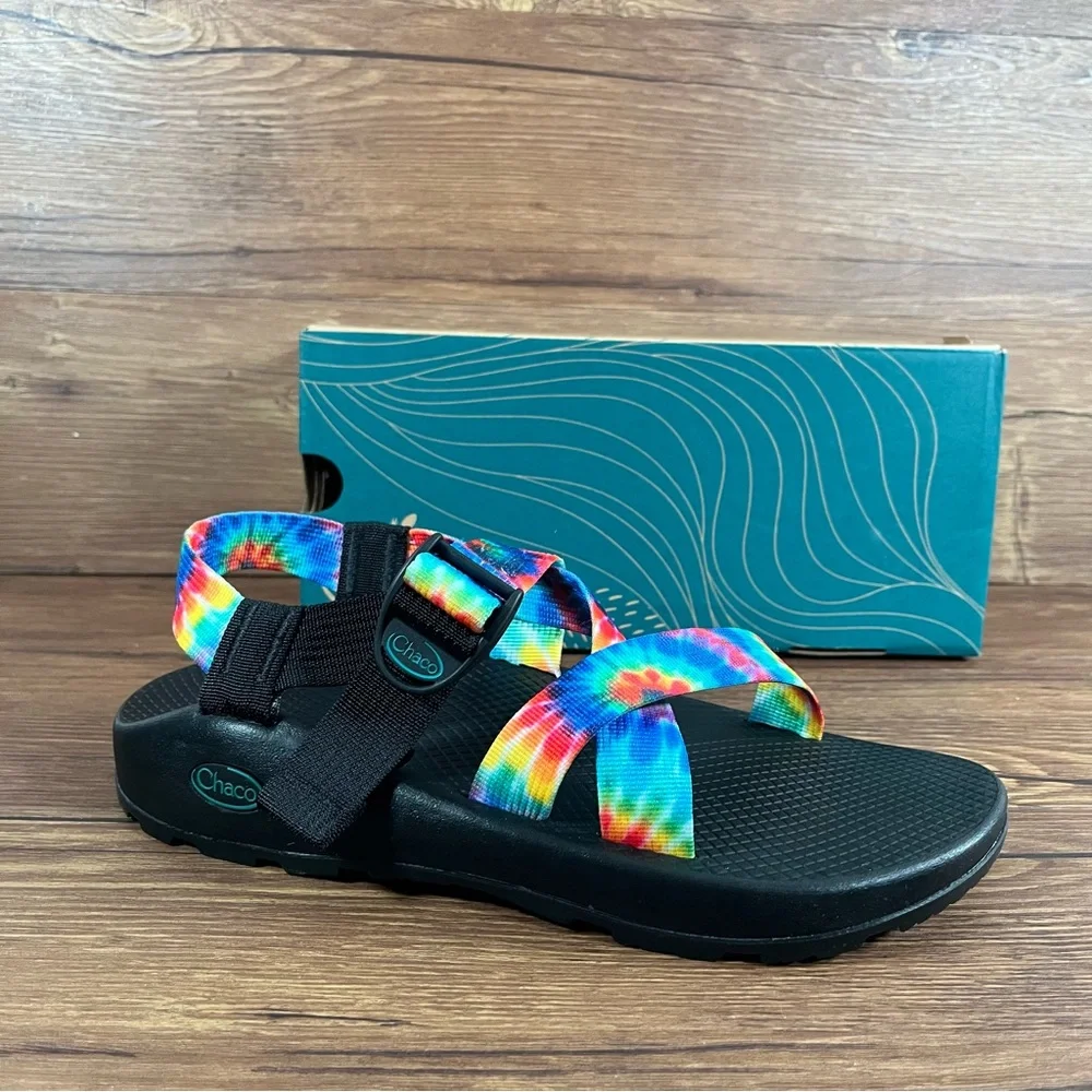 Chaco Z1 Classic NEW Men’s Outdoor Hiking Sandals Rainbow Tie Dye